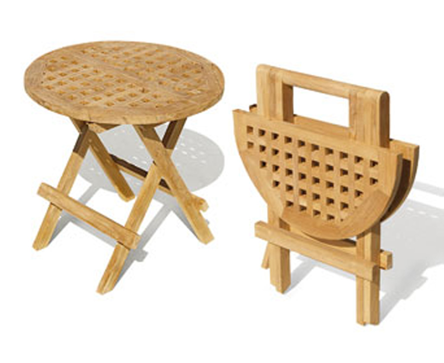 Teak Round Picnic Table Villa And Hut